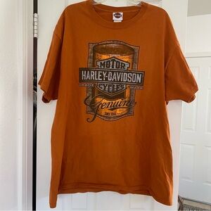 Harley-Davidson Lake Havasu, AZ Burnt Orange T-Shirt for Men XL